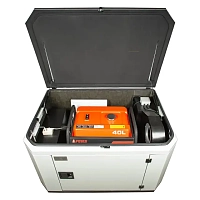 Генератор A-iPower A6000EAX в супертихом зимнем кожухе 1400SS RAL 7035 + блок автозапуска A-iPower 230В/400В 100А 8 ПИН