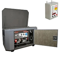Генератор A-iPower A8000EAX в супертихом зимнем кожухе 1400SS RAL 7024 + блок автозапуска A-iPower 400 В, 25 А