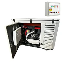 Бензиновый генератор A-iPower A17000EAX в супертихом зимнем кожухе 1700SS RAL 7035 + блок автозапуска A-iPower 230В/400В 100А 8 ПИН